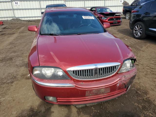 1LNHM86S55Y644581 - 2005 LINCOLN LS წითელი ფოტო 5