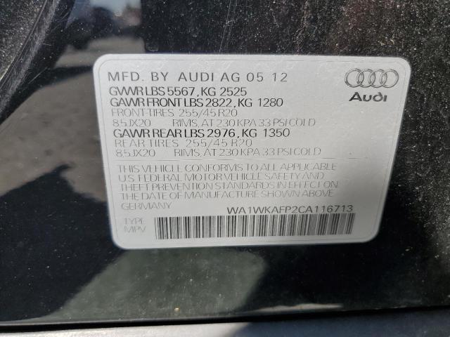 WA1WKAFP2CA116713 - 2012 AUDI Q5 PRESTIGE 黑色 照片 13