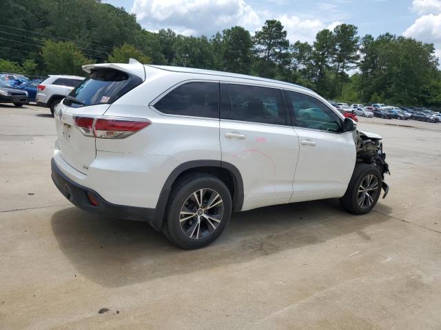 5TDKKRFH4GS156523 - 2016 TOYOTA HIGHLANDER XLE WHITE photo 3