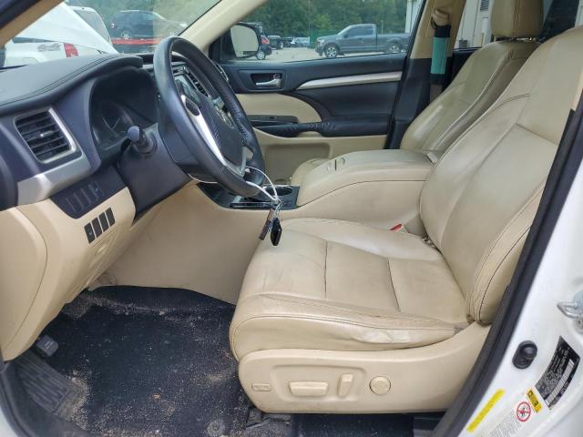 5TDKKRFH4GS156523 - 2016 TOYOTA HIGHLANDER XLE WHITE photo 7