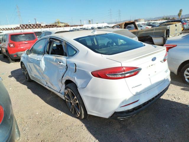 3FA6P0D98KR242915 - 2019 FORD FUSION TITANIUM WHITE photo 3