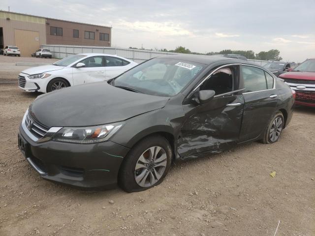 1HGCR2F35EA098946 - 2014 HONDA ACCORD LX GRAY photo 1