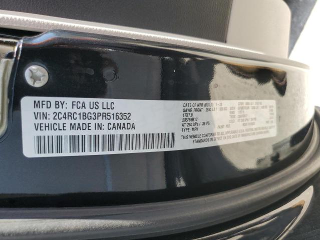 2C4RC1BG3PR516352 - 2023 CHRYSLER PACIFICA TOURING L BLACK photo 13