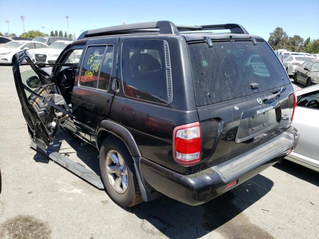 JN8DR09XX3W710293 - 2003 NISSAN PATHFINDER LE BLACK photo 2
