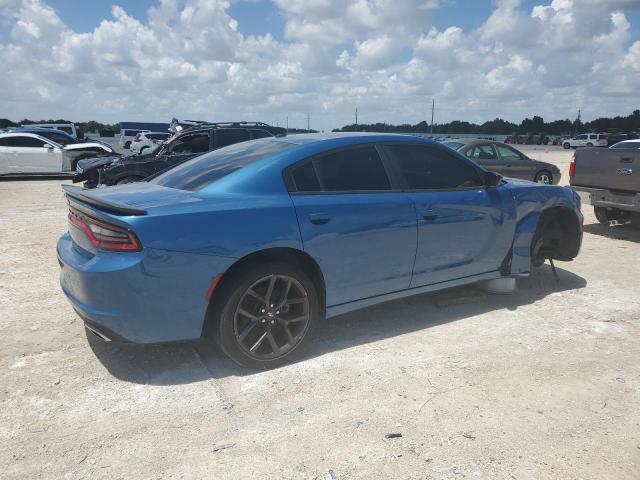 2C3CDXBG2MH659871 - 2021 DODGE CHARGER SXT BLUE photo 3