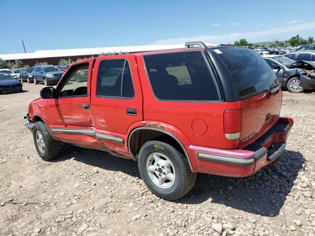 1GNDT13W4X2101823 - 1999 CHEVROLET BLAZER RED photo 2