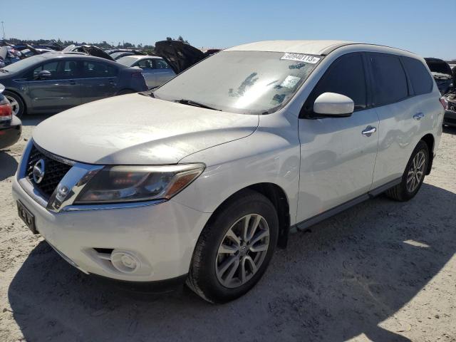 5N1AR2MN6EC678734 - 2014 NISSAN PATHFINDER S WHITE photo 1