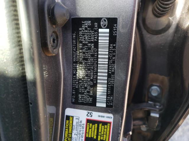 4T1G11AK6PU114617 - 2023 TOYOTA CAMRY SE NIGHT SHADE GRAY photo 13