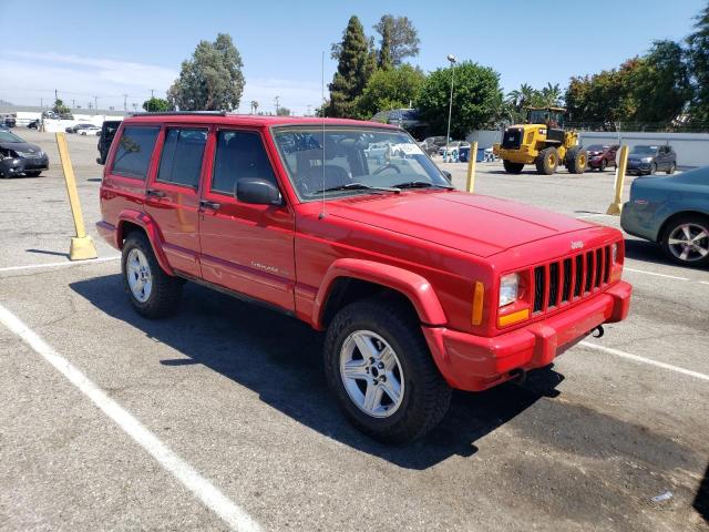 1J4FF58S21L594404 - 2001 JEEP CHEROKEE CLASSIC RED photo 4