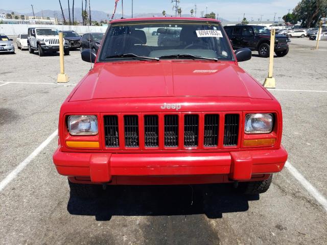 1J4FF58S21L594404 - 2001 JEEP CHEROKEE CLASSIC RED photo 5