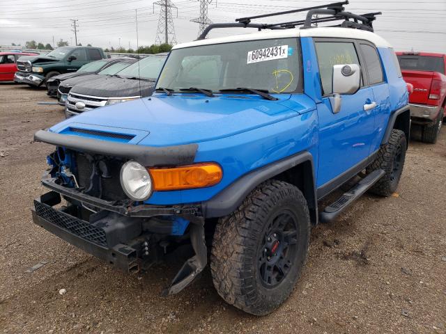 JTEBU11F970058331 - 2007 TOYOTA FJ CRUISER BLUE photo 2