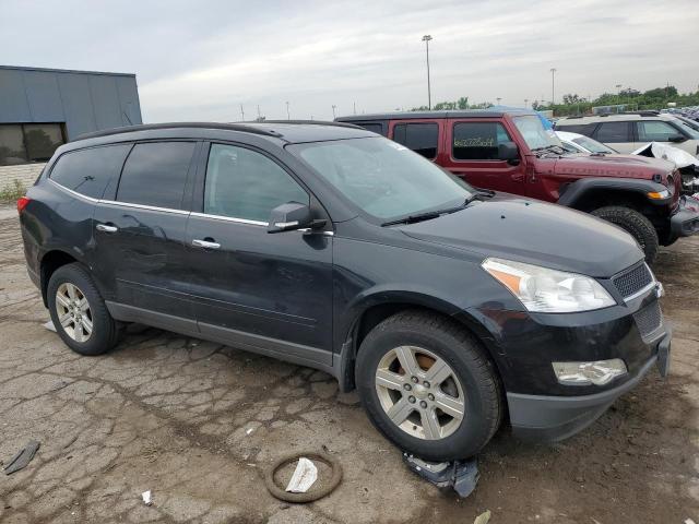 1GNKRGEDXCJ243839 - 2012 CHEVROLET TRAVERSE LT BLACK photo 4