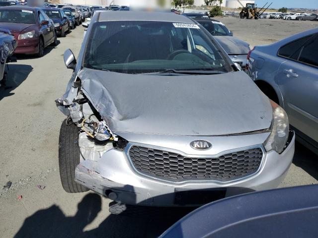 KNAFX4A88E5074629 - 2014 KIA FORTE EX SILVER photo 5