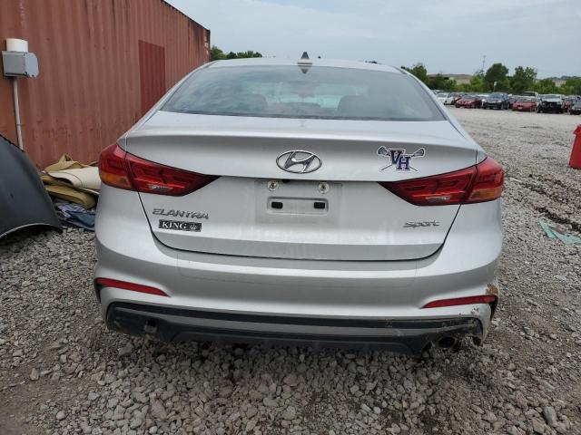 KMHD04LB7JU466813 - 2018 HYUNDAI ELANTRA SPORT SILVER photo 6