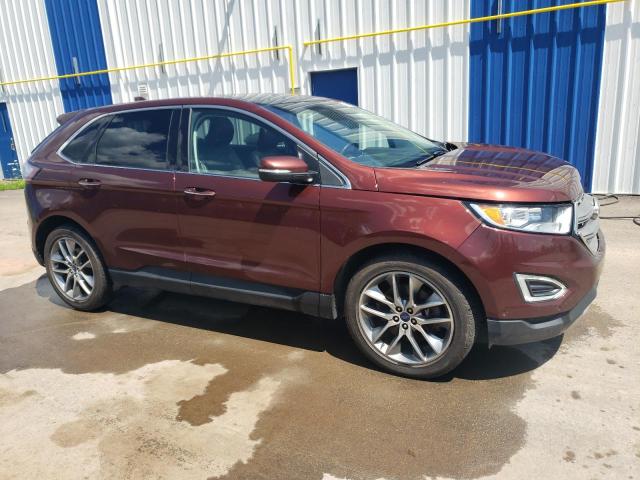 2FMPK4K84FBB10412 - 2015 FORD EDGE TITANIUM BROWN photo 4