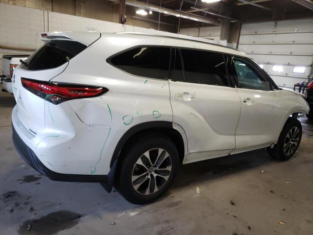 5TDHZRBH6MS082481 - 2021 TOYOTA HIGHLANDER XLE Weiß Foto 3