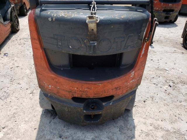 77025 - 2016 TOYOTA FORKLIFT ORANGE photo 7