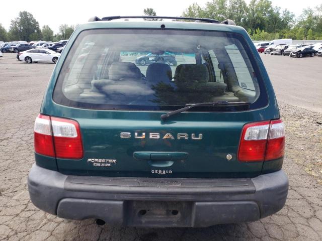 JF1SF63521H730390 - 2001 SUBARU FORESTER L GREEN photo 6