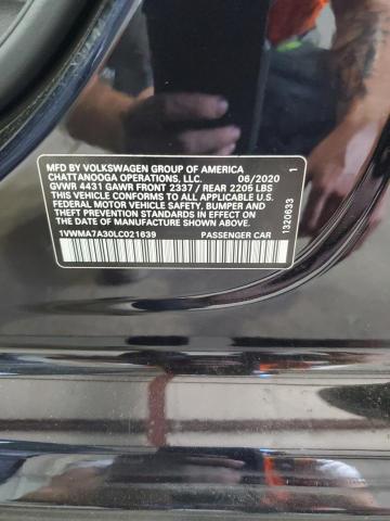 1VWMA7A30LC021639 - 2020 VOLKSWAGEN PASSAT R-LINE Qara foto 12