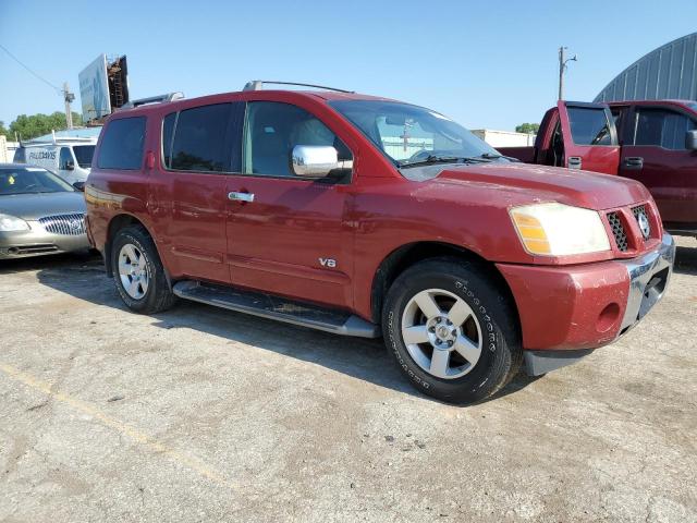 5N1AA08A15N723179 - 2005 NISSAN ARMADA SE MAROON photo 4