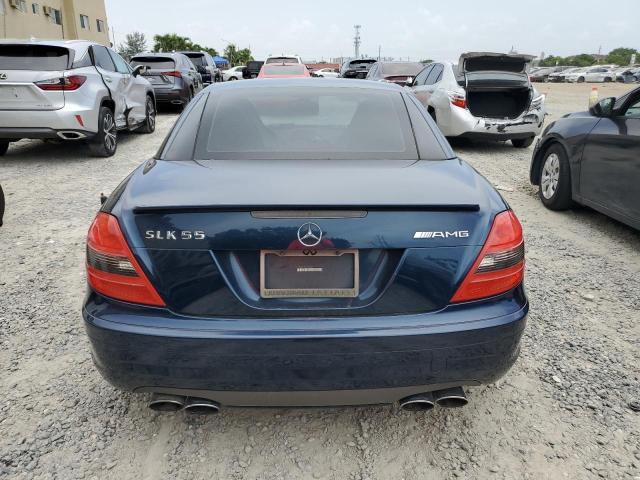 WDBWK73F45F058371 - 2005 MERCEDES-BENZ SLK 55 AMG BLUE photo 6