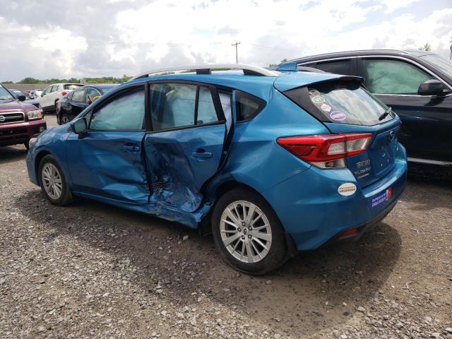 4S3GTAD64J3731573 - 2018 SUBARU IMPREZA PREMIUM PLUS BLUE photo 2