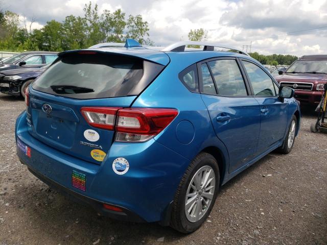 4S3GTAD64J3731573 - 2018 SUBARU IMPREZA PREMIUM PLUS BLUE photo 3