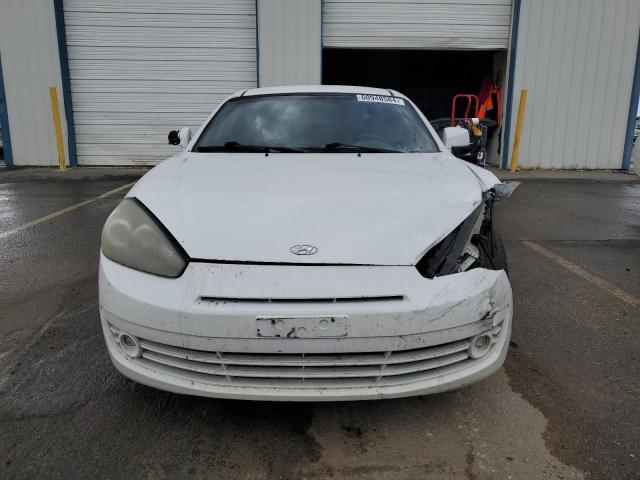 KMHHN66F67U247962 - 2007 HYUNDAI TIBURON GT WHITE photo 5