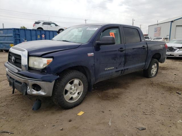 5TFDV54168X064520 - 2008 TOYOTA TUNDRA CREWMAX BLUE photo 1