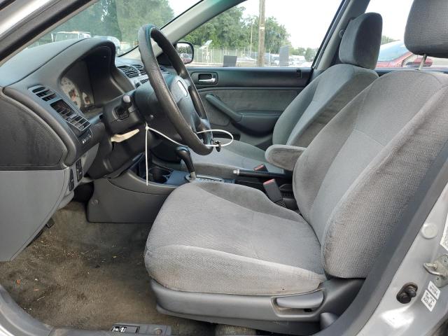 2HGES16522H512254 - 2002 HONDA CIVIC LX SILVER photo 7