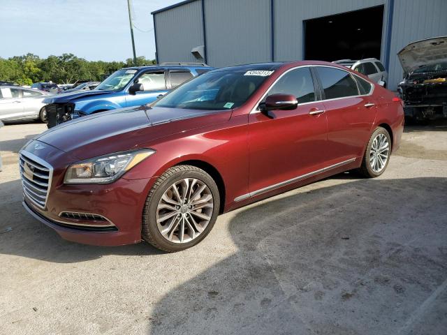 KMHGN4JE5FU066915 - 2015 HYUNDAI GENESIS 3.8L RED photo 1