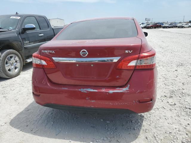 3N1AB7AP4EL644732 - 2014 NISSAN SENTRA S RED photo 6