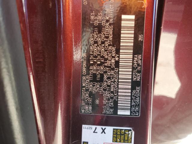 JTLKT324964035143 - 2006 TOYOTA SCION XB MAROON photo 12