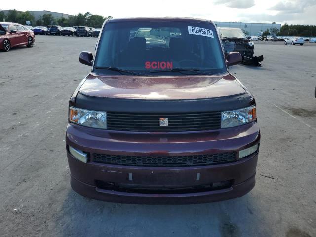 JTLKT324964035143 - 2006 TOYOTA SCION XB MAROON photo 5