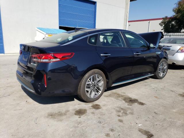 KNAGU4LE1L5038424 - 2020 KIA OPTIMA HYBRID EX BLUE photo 3