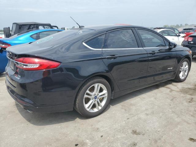 3FA6P0LU8JR140812 - 2018 FORD FUSION SE HYBRID BLACK photo 3