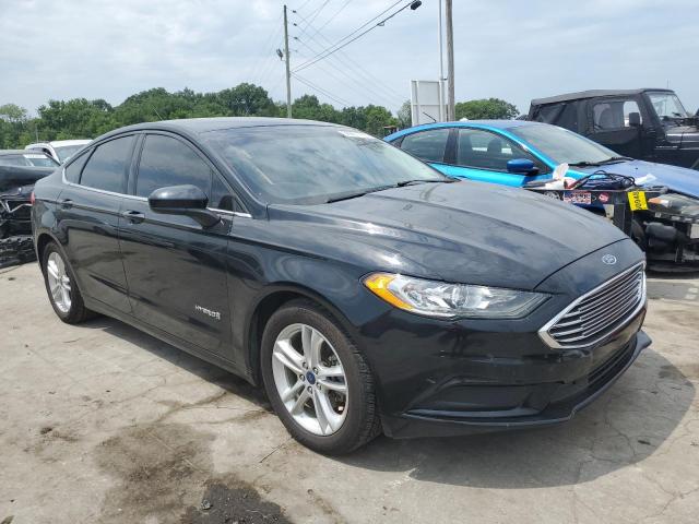 3FA6P0LU8JR140812 - 2018 FORD FUSION SE HYBRID BLACK photo 4