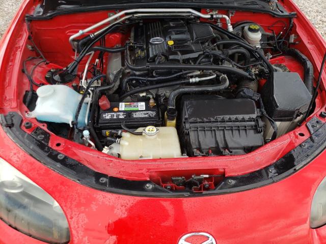 JM1NC25F670129313 - 2007 MAZDA MX-5 MIATA RED photo 11