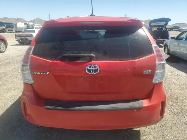 JTDZN3EU8HJ070261 - 2017 TOYOTA PRIUS V RED photo 6