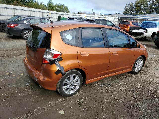 JHMGE88489S075728 - 2009 HONDA FIT SPORT ORANGE photo 3