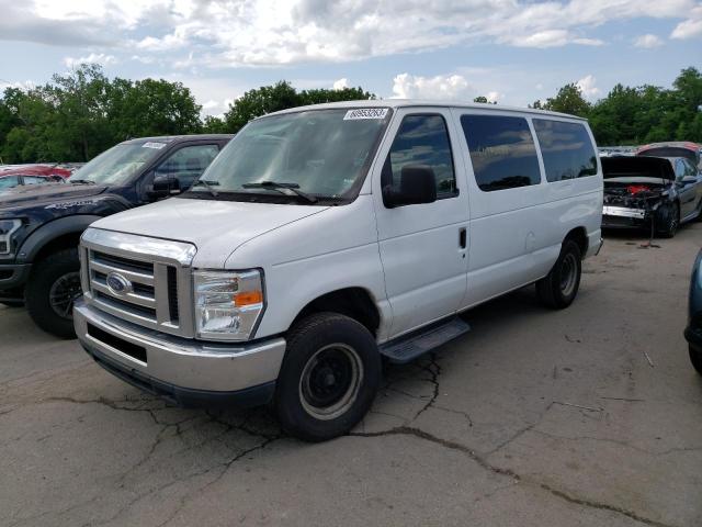 1FDNE1BWXCDB26180 - 2012 FORD ECONOLINE E150 WAGON WHITE photo 1