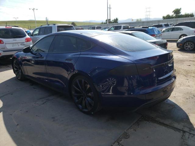 5YJSA1E26FF111927 - 2015 TESLA MODEL S Կապույտ լուսանկար 2