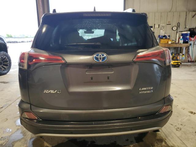 JTMDJREV5JD184935 - 2018 TOYOTA RAV4 HV LIMITED GRAY photo 6