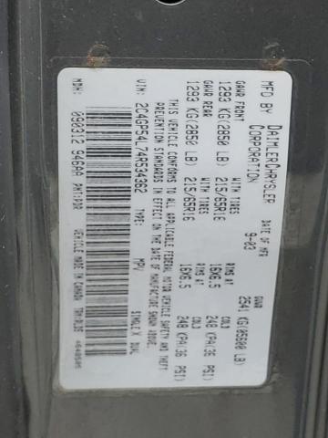 2C4GP54L74R534362 - 2004 CHRYSLER TOWN & COU TOURING ნაცრისფერი ფოტო 13