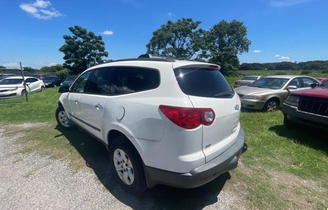 1GNKVFED5CJ127650 - 2012 CHEVROLET TRAVERSE LS WHITE photo 3