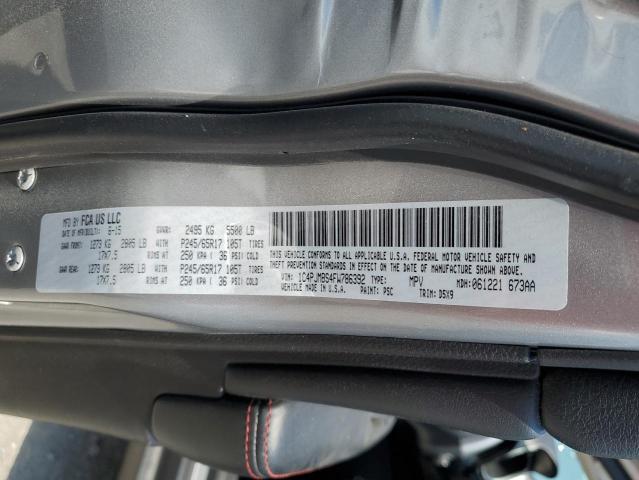 1C4PJMBS4FW786392 - 2015 JEEP CHEROKEE TRAILHAWK SILVER photo 12