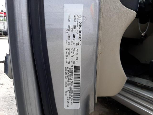 2C4RC1BGXFR577132 - 2015 CHRYSLER TOWN & COU TOURING GRAY photo 14