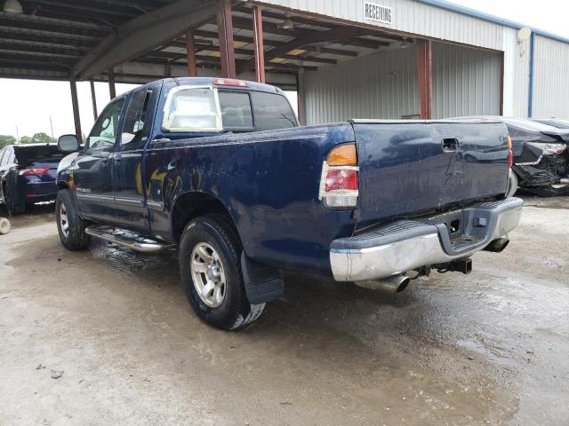 5TBRT341X4S453735 - 2004 TOYOTA TUNDRA ACCESS CAB SR5 BLUE photo 2