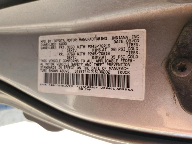 5TBBT44121S130282 - 2001 TOYOTA TUNDRA ACCESS CAB 银色 照片 13