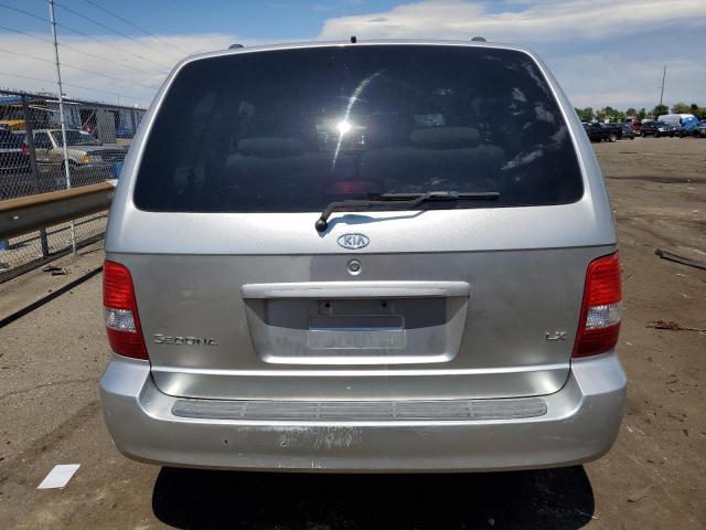 KNDUP132056694418 - 2005 KIA SEDONA EX SILVER photo 6